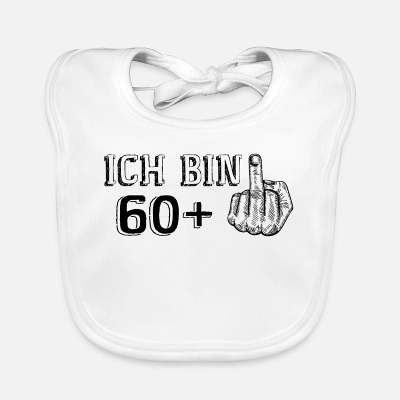 Drôle de cadeau d’anniversaire j’ai 60 ans de plus 1 Bavoir bio Bébé