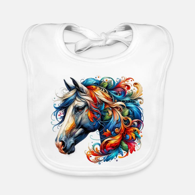 Cheval Bavoir bio Bébé