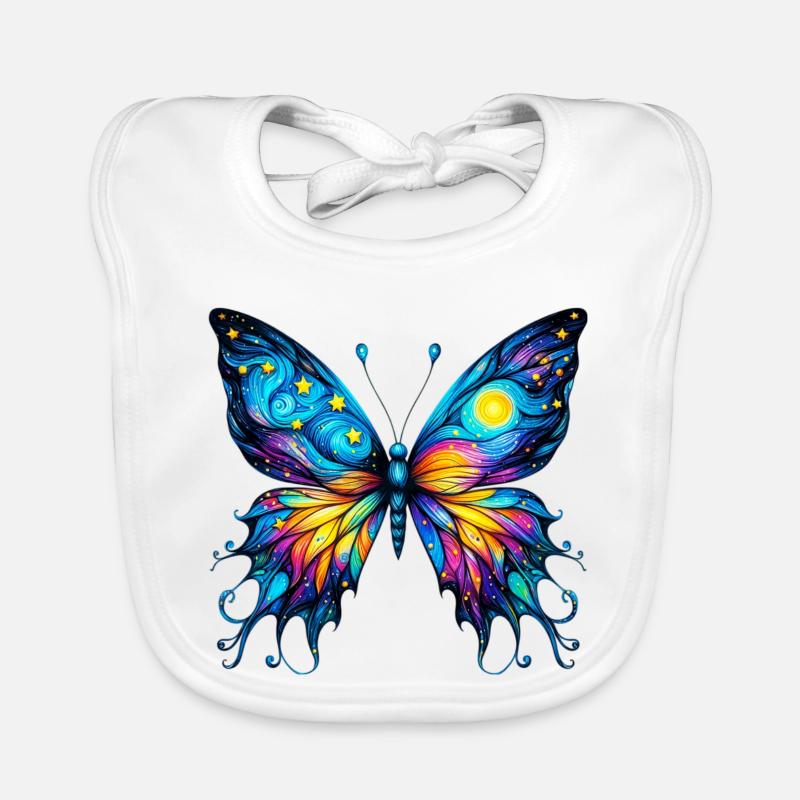 Van Gogh Schmetterling Baby Bio-Lätzchen