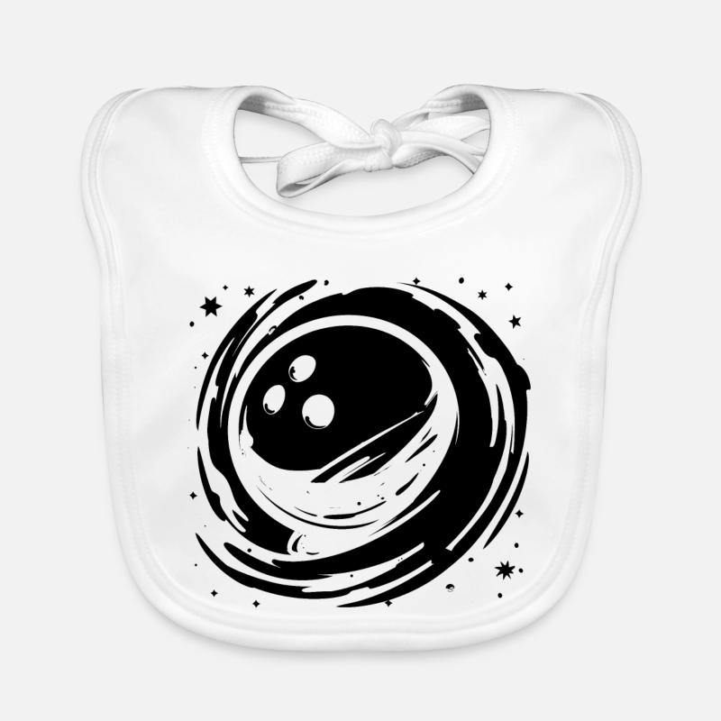 Graphiques de bowling Bavoir bio Bébé