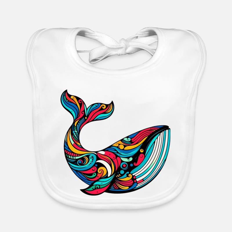 Baleine Bavoir bio Bébé