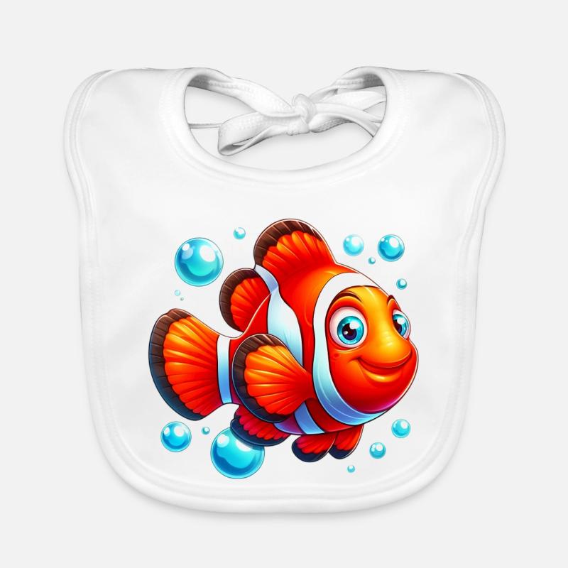 Clownfische Baby Bio-Lätzchen