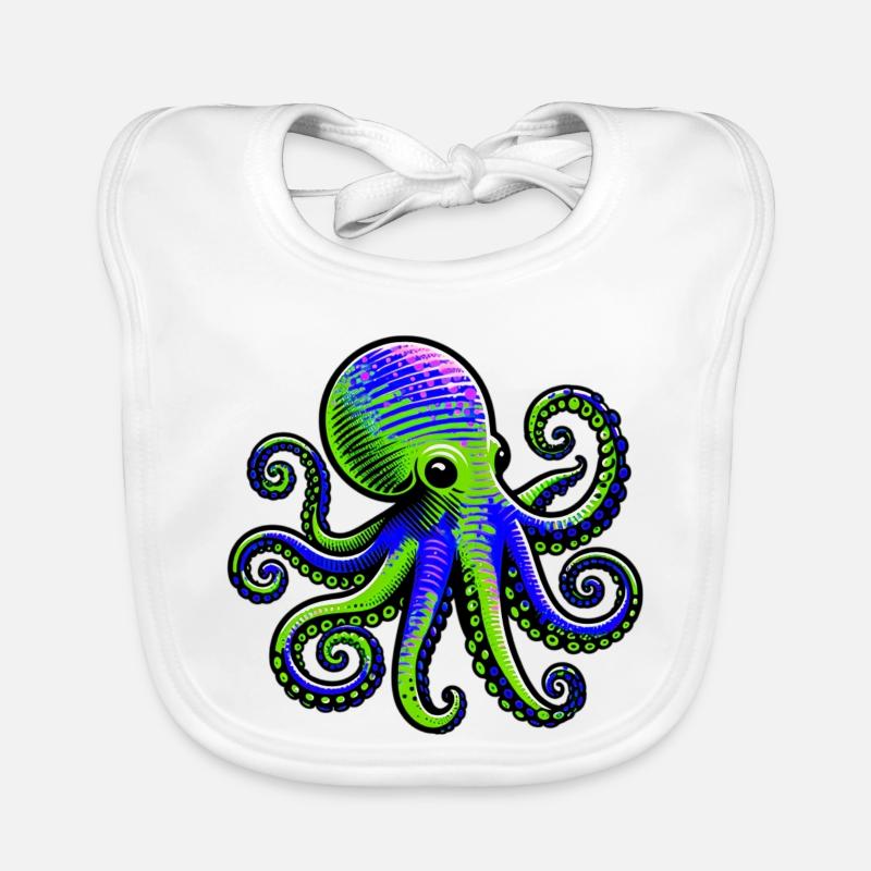 Krake Baby Bio-Lätzchen