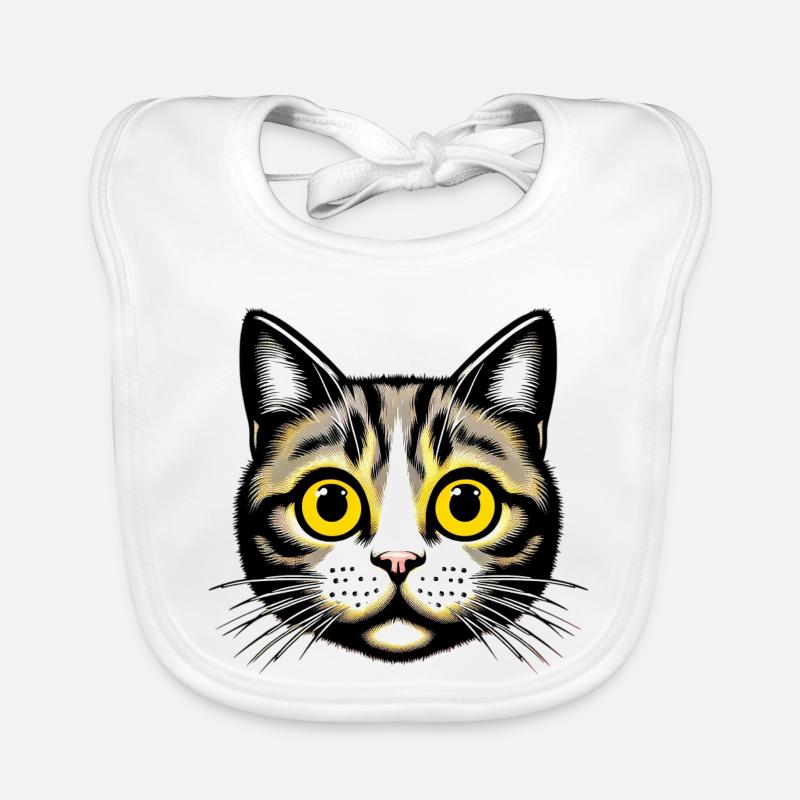 Chat Bavoir bio Bébé