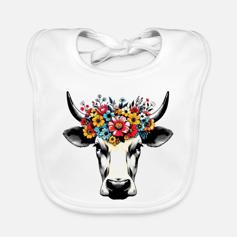 Vache Bavoir bio Bébé