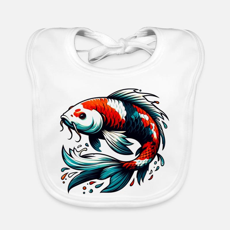 Koi-Karpfen Baby Bio-Lätzchen