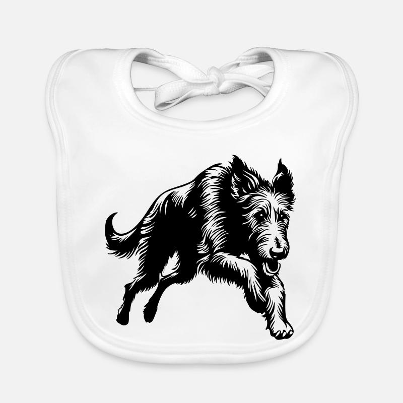 Irish Wolfhound Baby Bio-Lätzchen