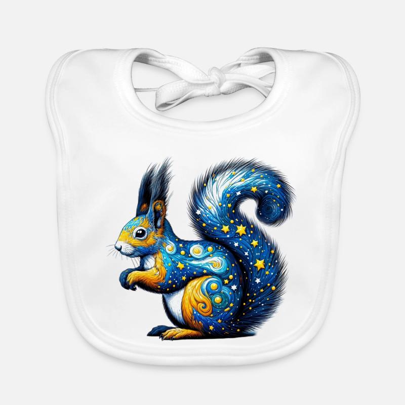 Eichhörnchen Baby Bio-Lätzchen