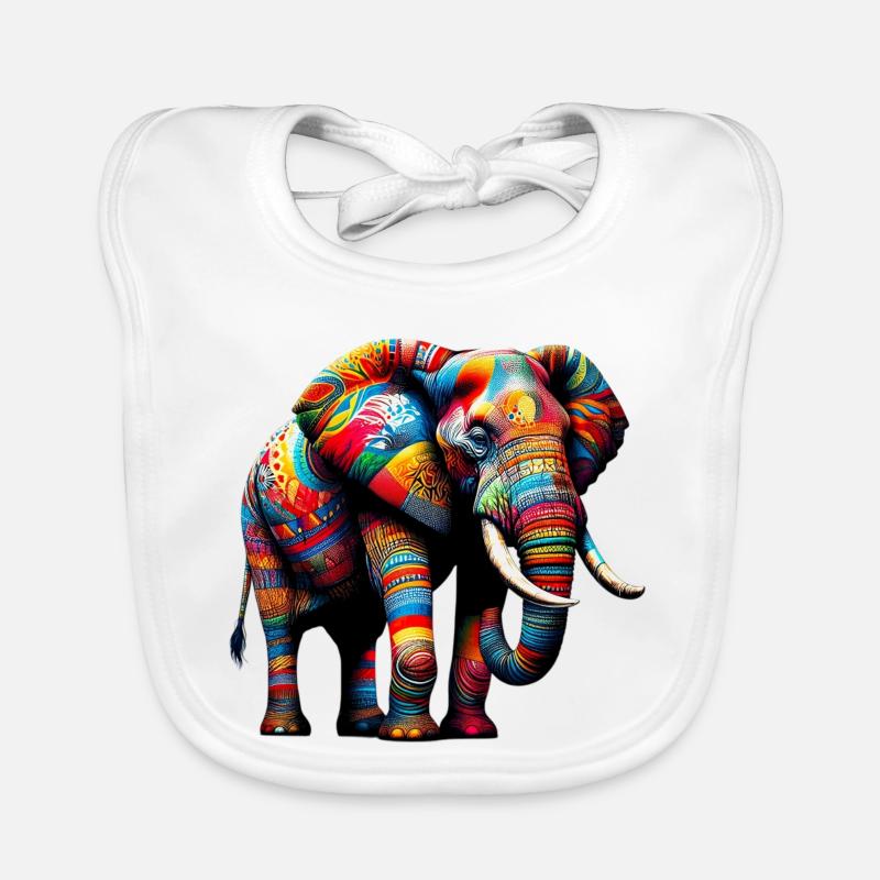 Elephant Organic Baby Bibs