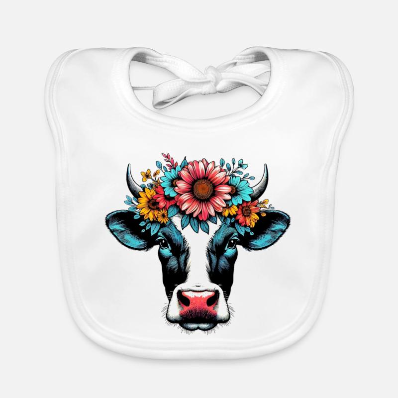 Vache Bavoir bio Bébé