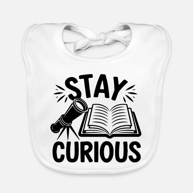 Stay Curious Motivation Organic Baby Bibs