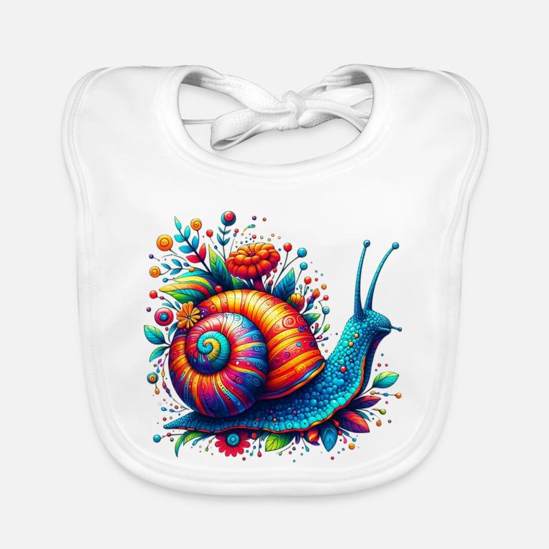 Schnecke Baby Bio-Lätzchen