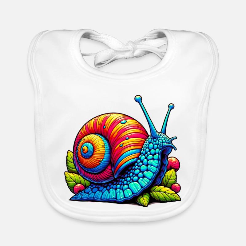 Escargot Bavoir bio Bébé