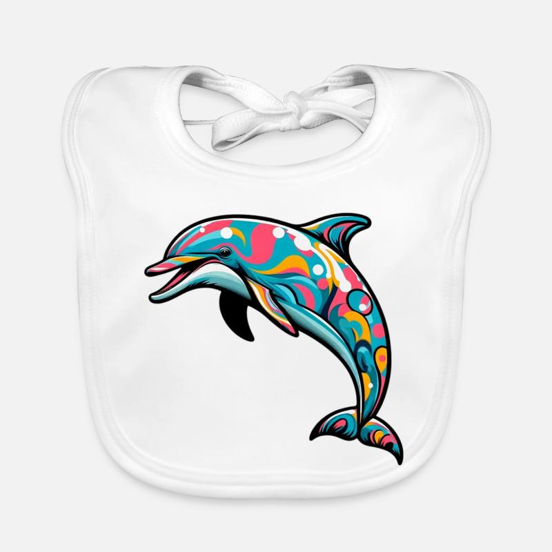 Dauphin Bavoir bio Bébé