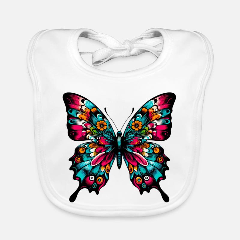 Schmetterling Baby Bio-Lätzchen