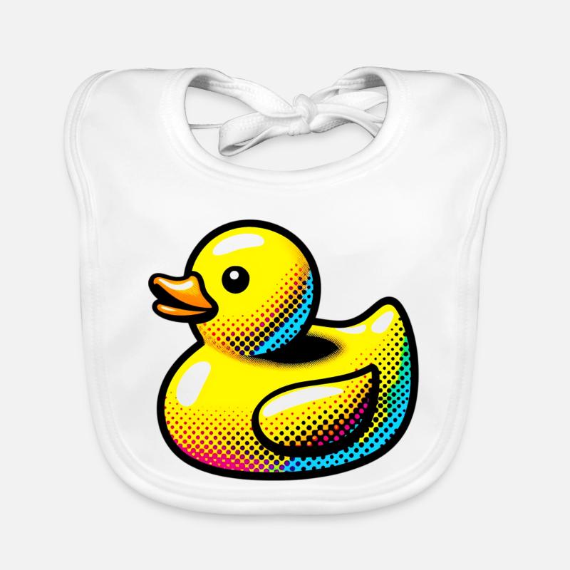 Duckling Duck Duck Duck Organic Baby Bibs