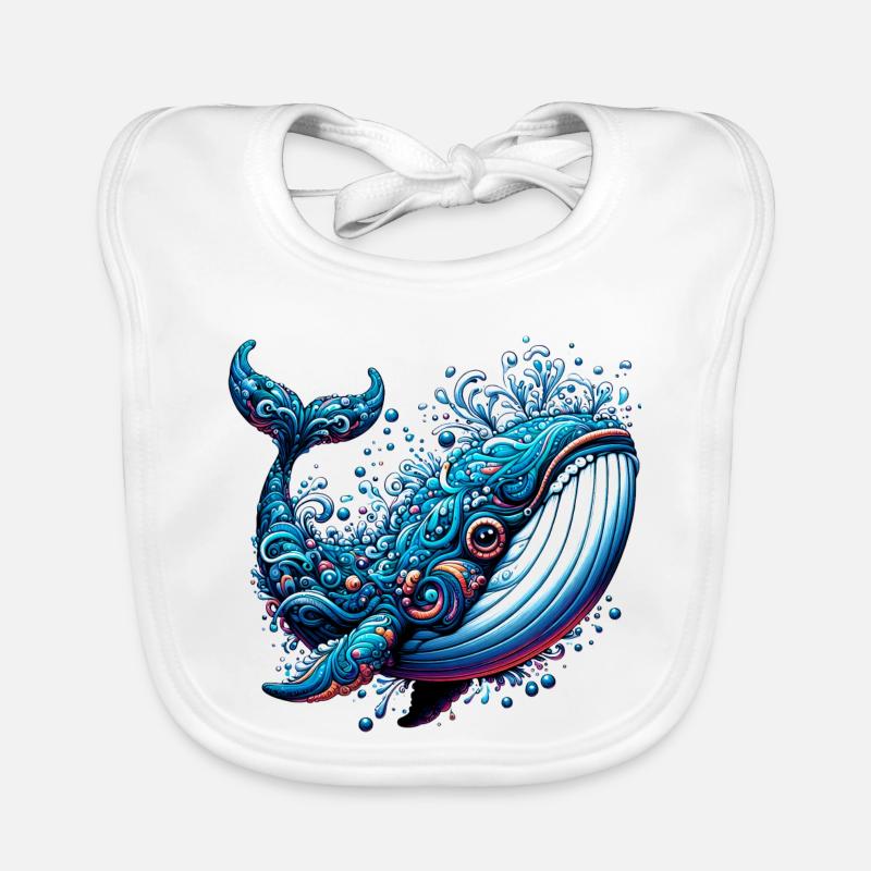 Baleine Bavoir bio Bébé