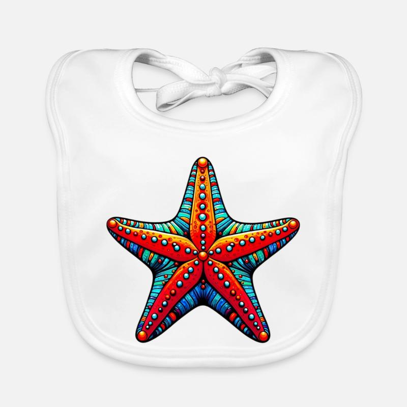 Étoile de mer Bavoir bio Bébé
