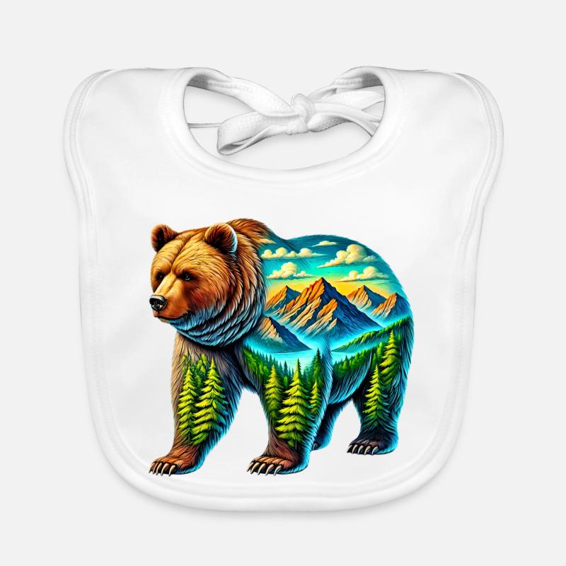 Bear Organic Baby Bibs