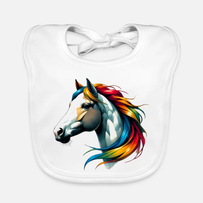 Cheval Bavoir bio Bébé