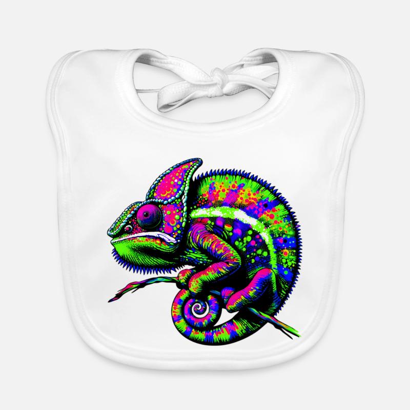 Caméléon Bavoir bio Bébé