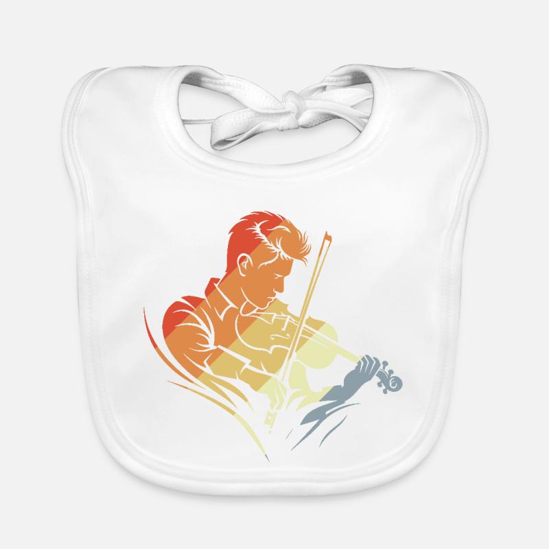 Violoniste rétro Bavoir bio Bébé