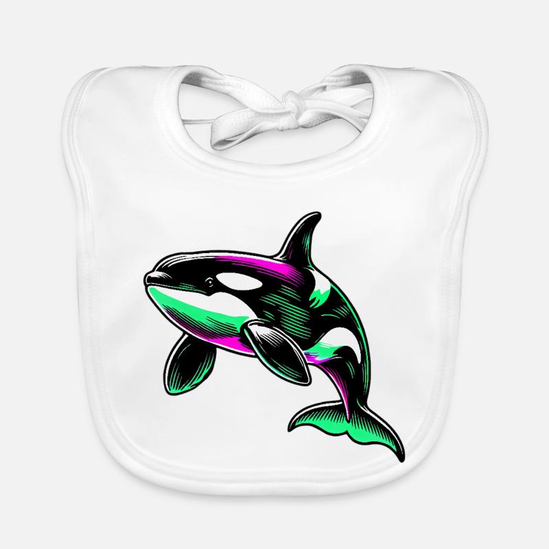 Schwertwal Baby Bio-Lätzchen