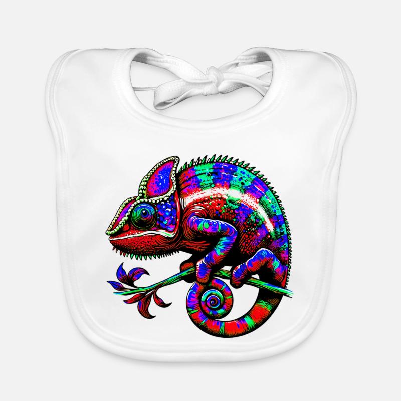 Caméléon Bavoir bio Bébé
