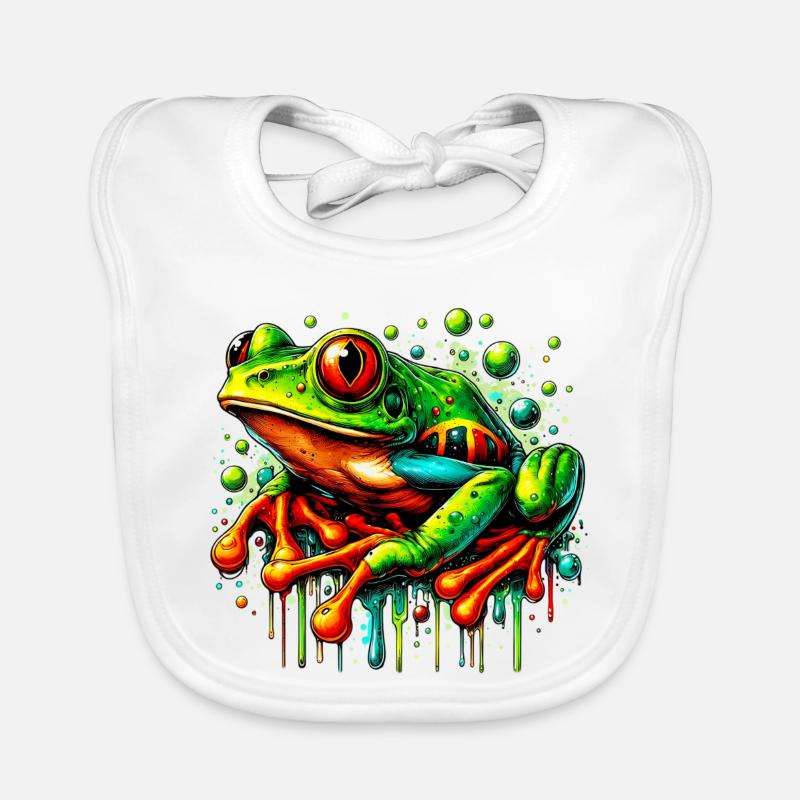 Grenouille Bavoir bio Bébé
