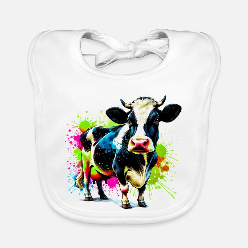 Vache Bavoir bio Bébé