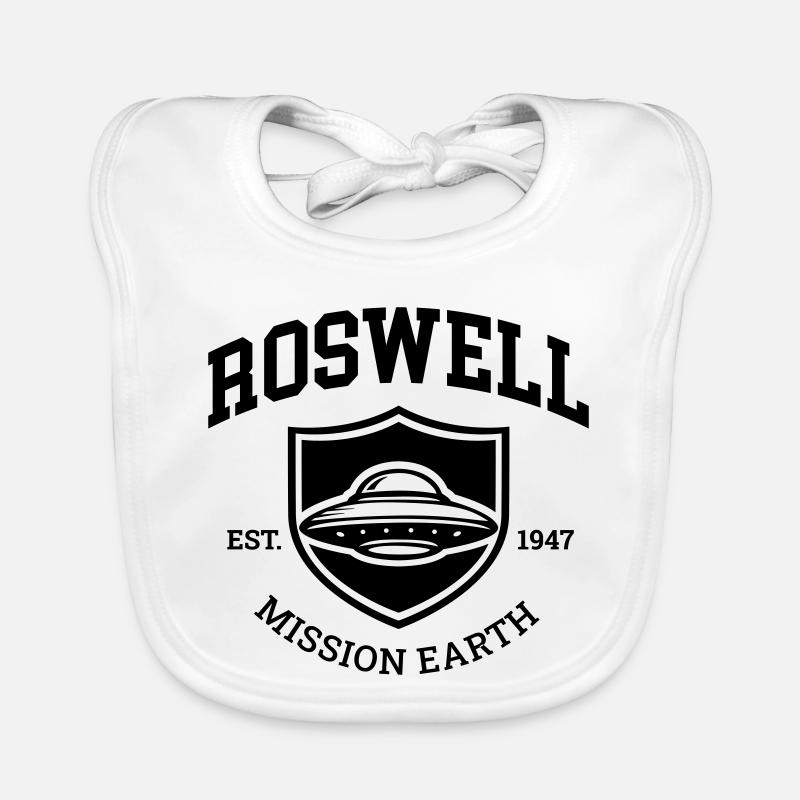 Roswell 1947 - Bavoir bio Bébé - blanc