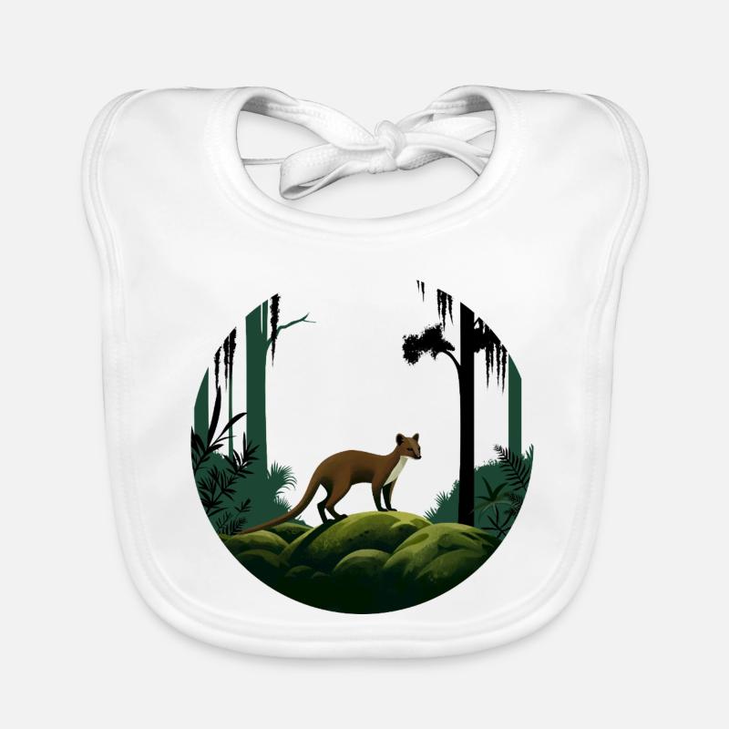 Fossa - Baby Bio-Lätzchen - Weiß