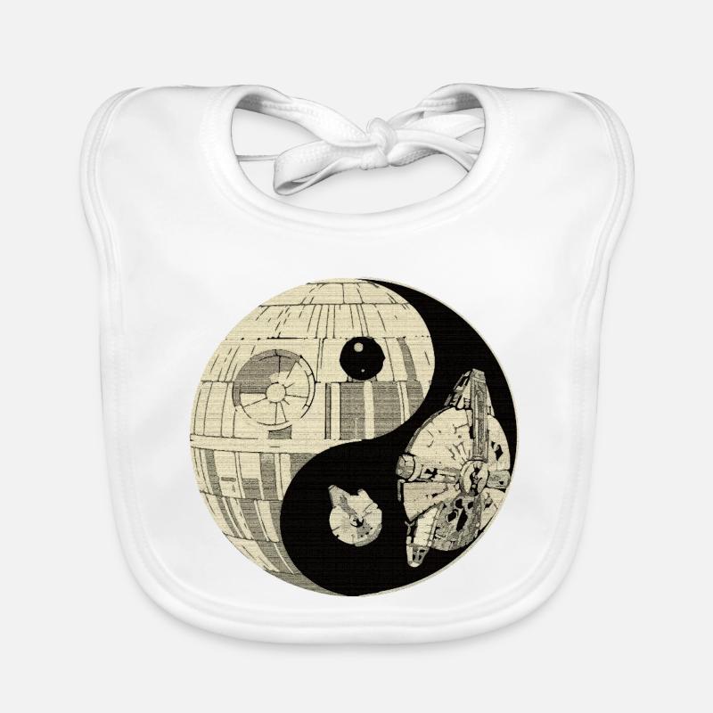 Duel spatial galactique Yin Yang Bavoir bio Bébé