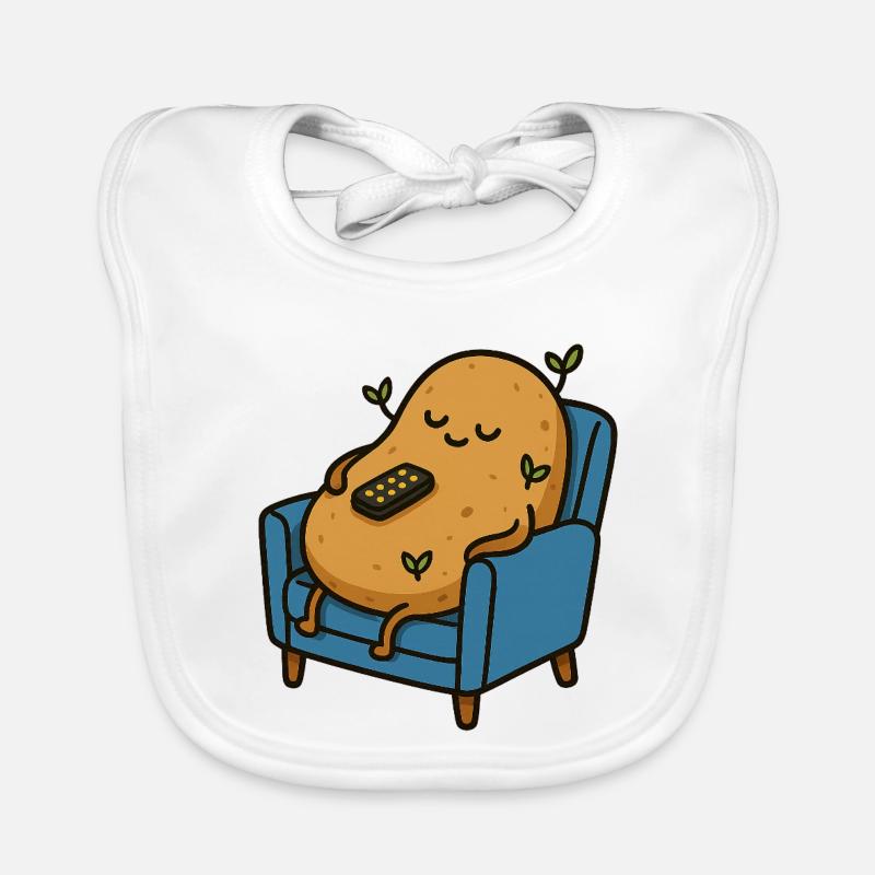 Zertifizierte Couch Tuber Baby Bio-Lätzchen