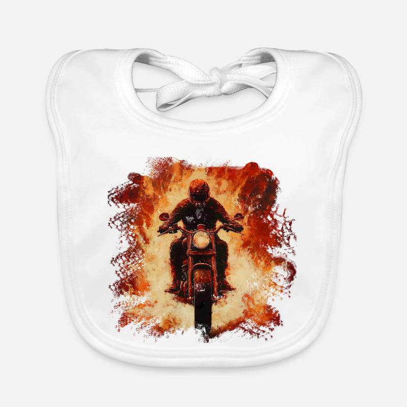 Motards de Flame Storm Bavoir bio Bébé