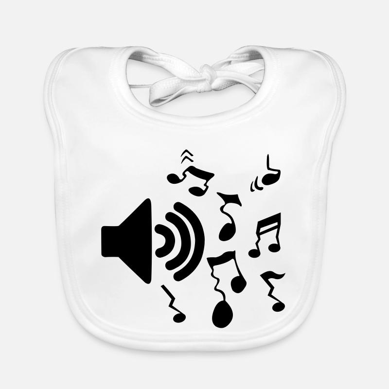 Volume du logo du haut-parleur Bavoir bio Bébé