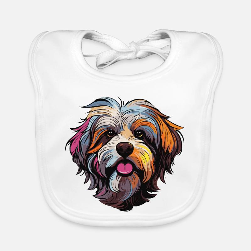 hund comic Baby Bio-Lätzchen