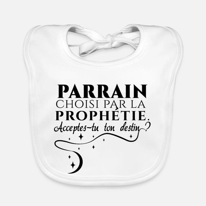 Pate durch Prophezeiung auserwählt Baby Bio-Lätzchen