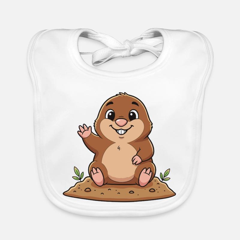 Cheerful Mole Organic Baby Bibs