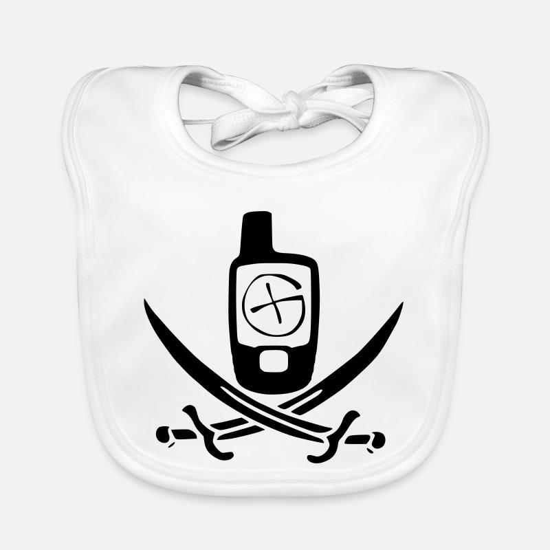Drapeau pirate de géocaching Bavoir bio Bébé