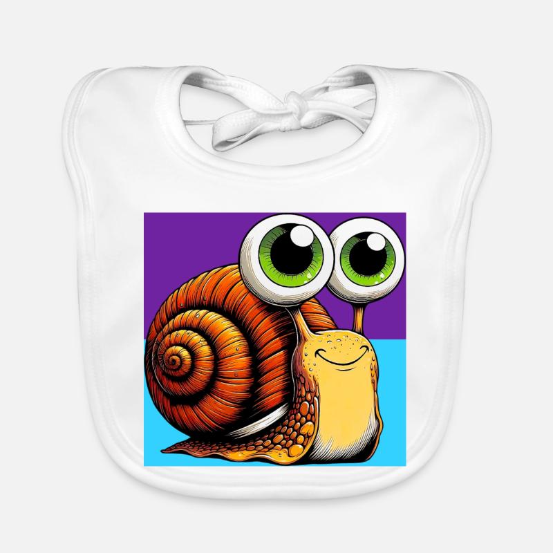 Escargot Bavoir bio Bébé