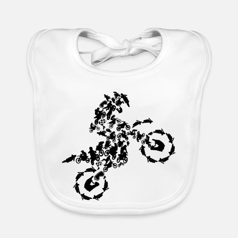 Motocross Organic Baby Bibs