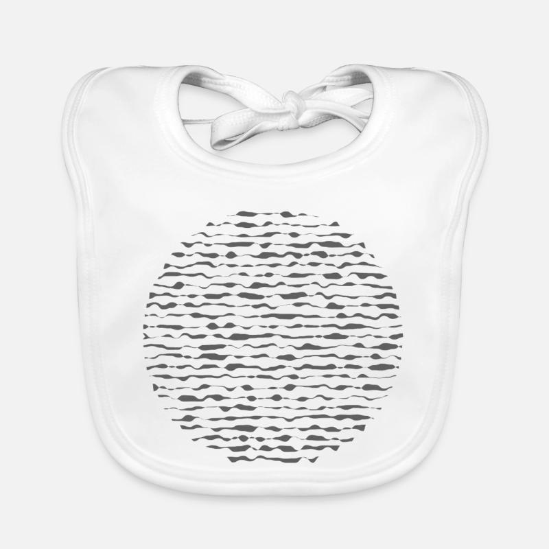 Écho du cercle ondulé Bavoir bio Bébé