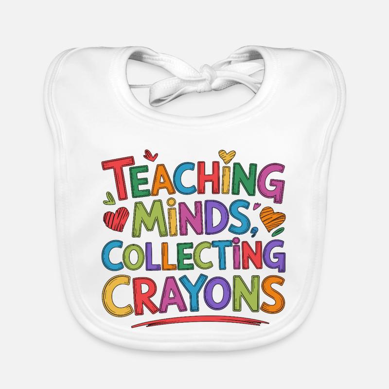 Elementary Teacher Teaching Minds Primary Teacher Organic Baby Bibs