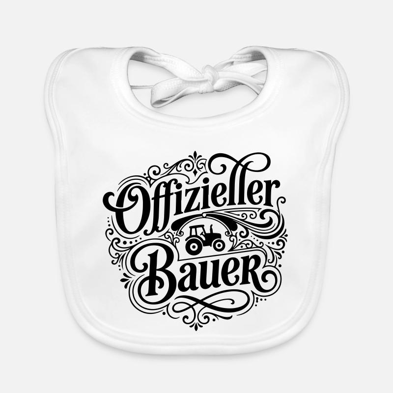 Offizieller Bauer Spruch Baby Bio-Lätzchen
