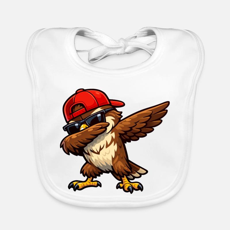 Dabbing Falcon Baby Bio-Lätzchen