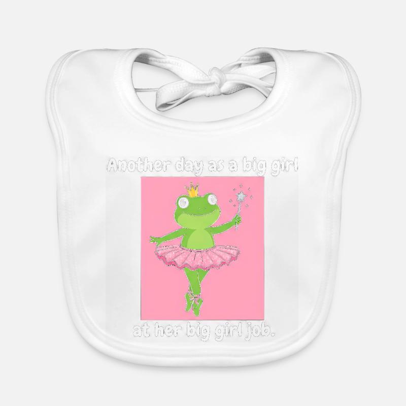 Frog princess in tutu Organic Baby Bibs