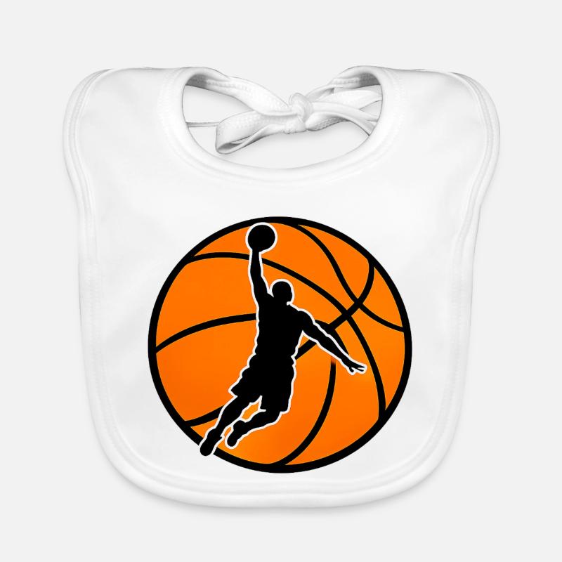 Dunk puissant au basketball Bavoir bio Bébé