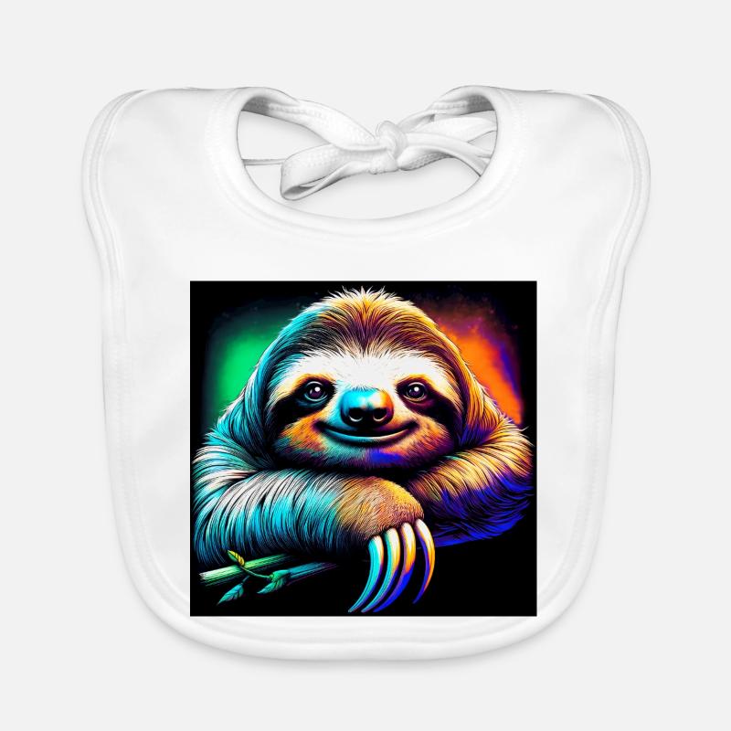 sloth Organic Baby Bibs