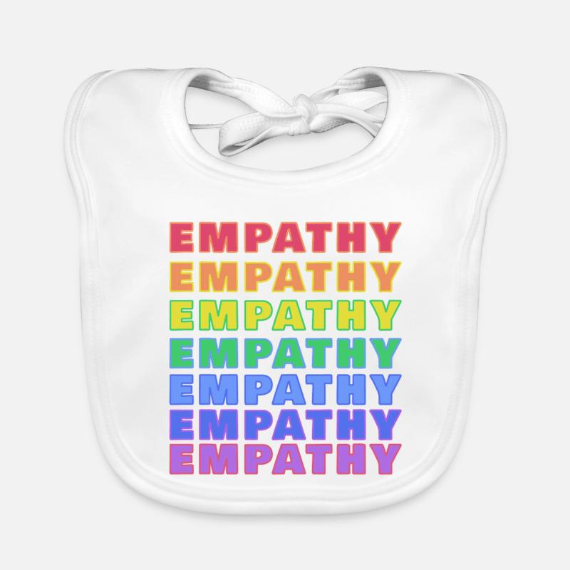Empathie Regenbogen Print Baby Bio-Lätzchen